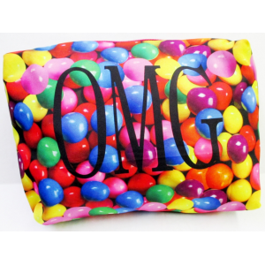 Cosmetic/Toiletry Bag/Pencil Case- Large OMG Gumballs